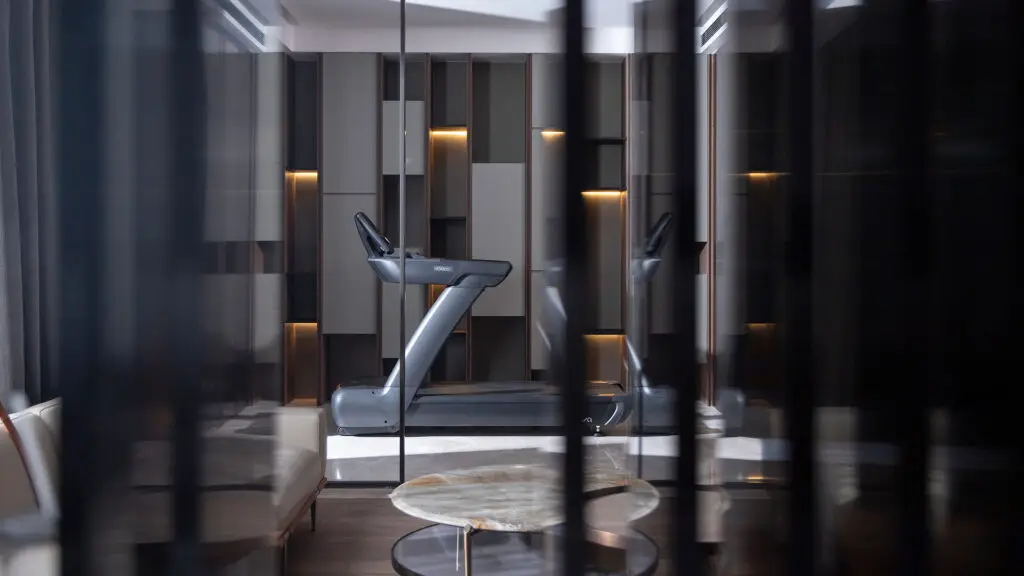 Intenza 450 Series Treadmill in a premium gym environment