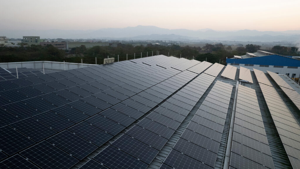 Intenza Tainan Facility Rooftop Solar Panels